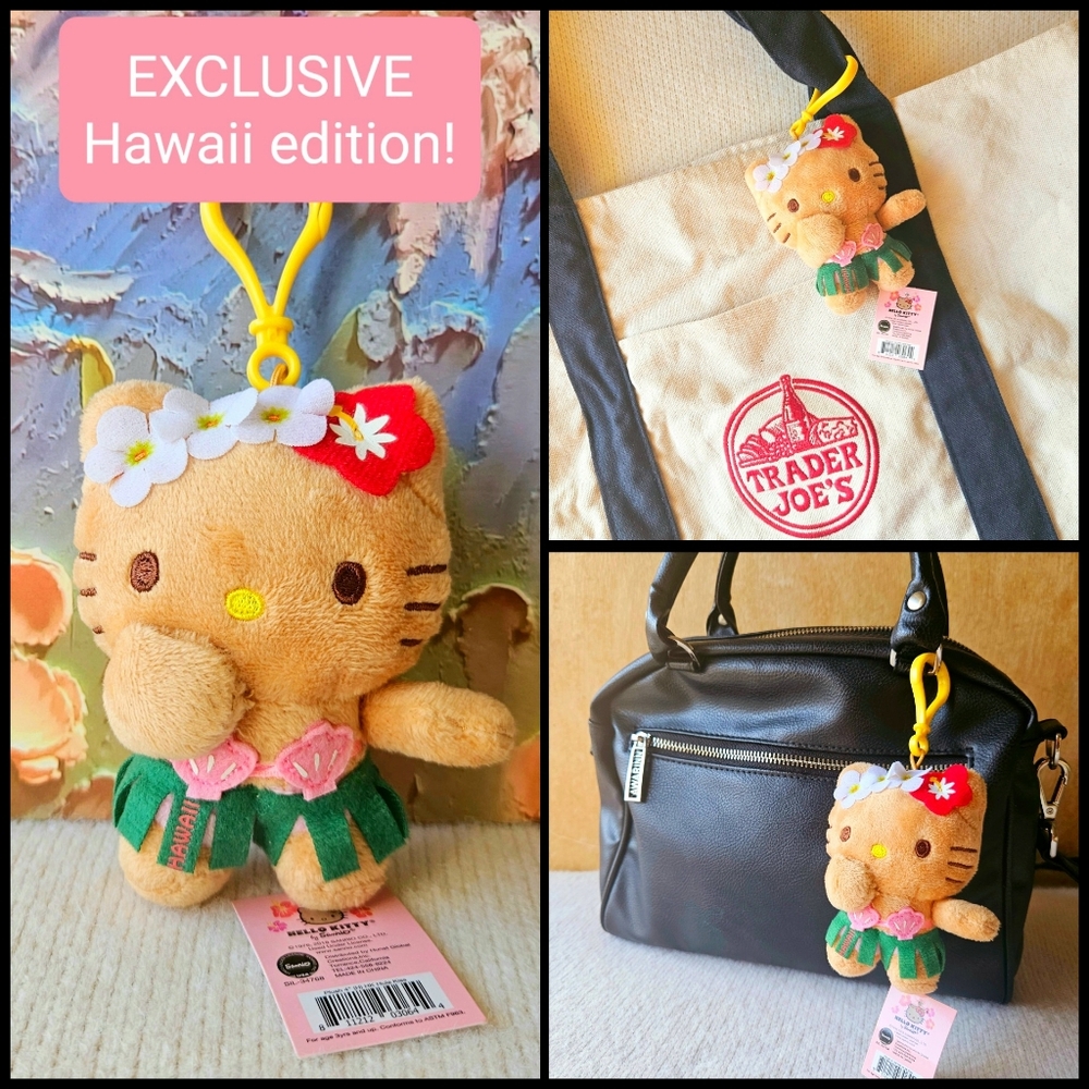 🌺✨️[NWT] Hello Kitty Hawaii Hula Dance • Key chain• Bag charm• Plush - Picture 5 of 7